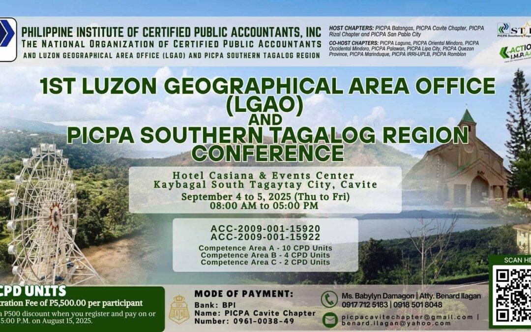 PICPACav among the hosts of 1st LGAO Conference in Tagaytay on September 4-5, 2025